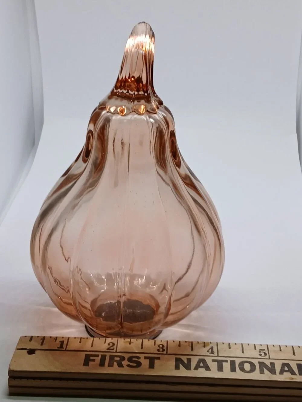 PINK GLASS FALL AUTUMN PUMPKIN DECORATION DECOR